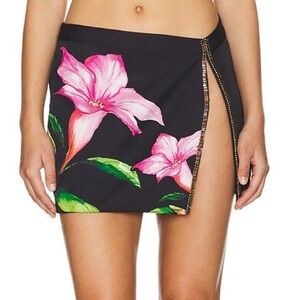 Rococo Sand Black Floral Skirt